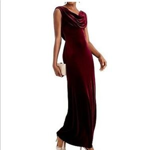 Vince Camuto Velvet Burgundy Dress size 10